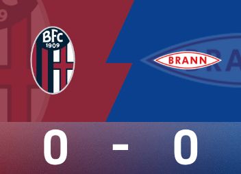 Europa-League-Spielbericht: Die beiden Mannschaften hatten nur drei Schüsse aufs Tor, und Bologna mit zehn Spielern trennte sich mit Brannen 0:0
