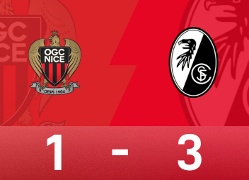 Europa-League-Bericht: Grieve schießt, Sherhant punktet, Freiburg 3:1. Schön