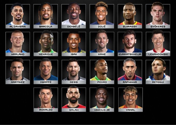 Kandidaten für den besten FIFA-Stürmer des Jahres: Mbappe, Yamal, Melo inklusive