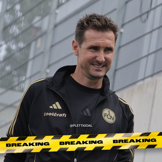 De Sky: Klose steht vor einer Vertragsverlängerung bei Nürnberg, der neue Vertrag läuft bis 2028