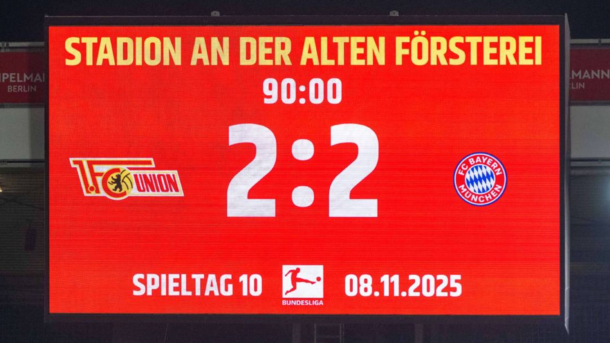 Deutsche Medien: Bei Spielen der deutschen Profiliga ändert sich die Anzeige der Nachspielzeit auf dem Spielbildschirm und die Dauer wird sekundengenau angezeigt