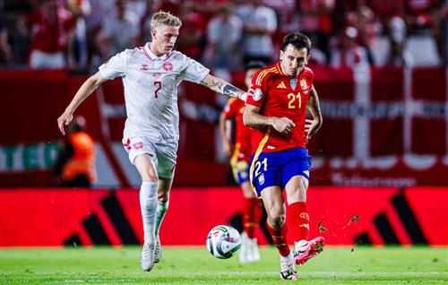 Spanien gegen Dänemark