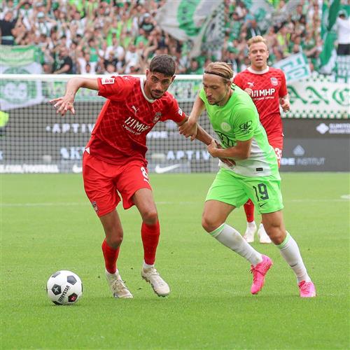 Historische Ergebnisse zwischen Heidenheimer und Wolfsburg