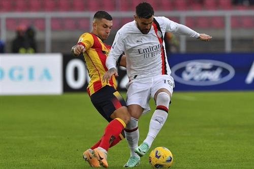 Lecce gegen AC Mailand
