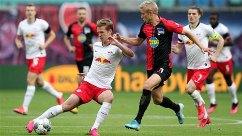Hertha Berlin gegen RB Leipzig